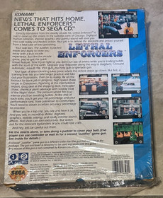 Lethal Enforcers Justifier Blue Gun Bundle Sega CD Genesis NEW Factory Sealed