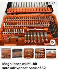 Magnussen Screwdriver Set 82 Piece Screwdriver Set with Case