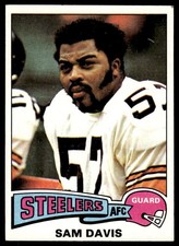 Topps 1975 Topps Sam Davis Pittsburgh Steelers