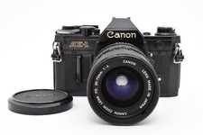 Exc 5 Canon AE-1 35mm SLR Black New NFD 35-70mm F3.5-4.5 MF Lens From JAPAN