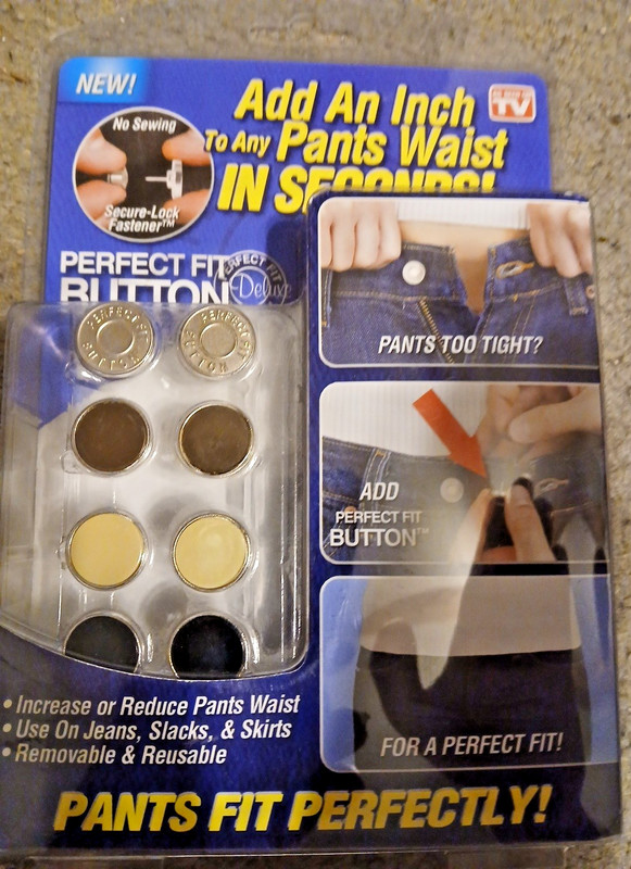 Perfect Fit Button 8-Pack Add A Button To Any Pants New Factory Sealed