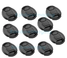 (10 Pcs) 55 mm Snap On Caps for Canon Nikon Pentax Olympus Fujifilm Sony Lens