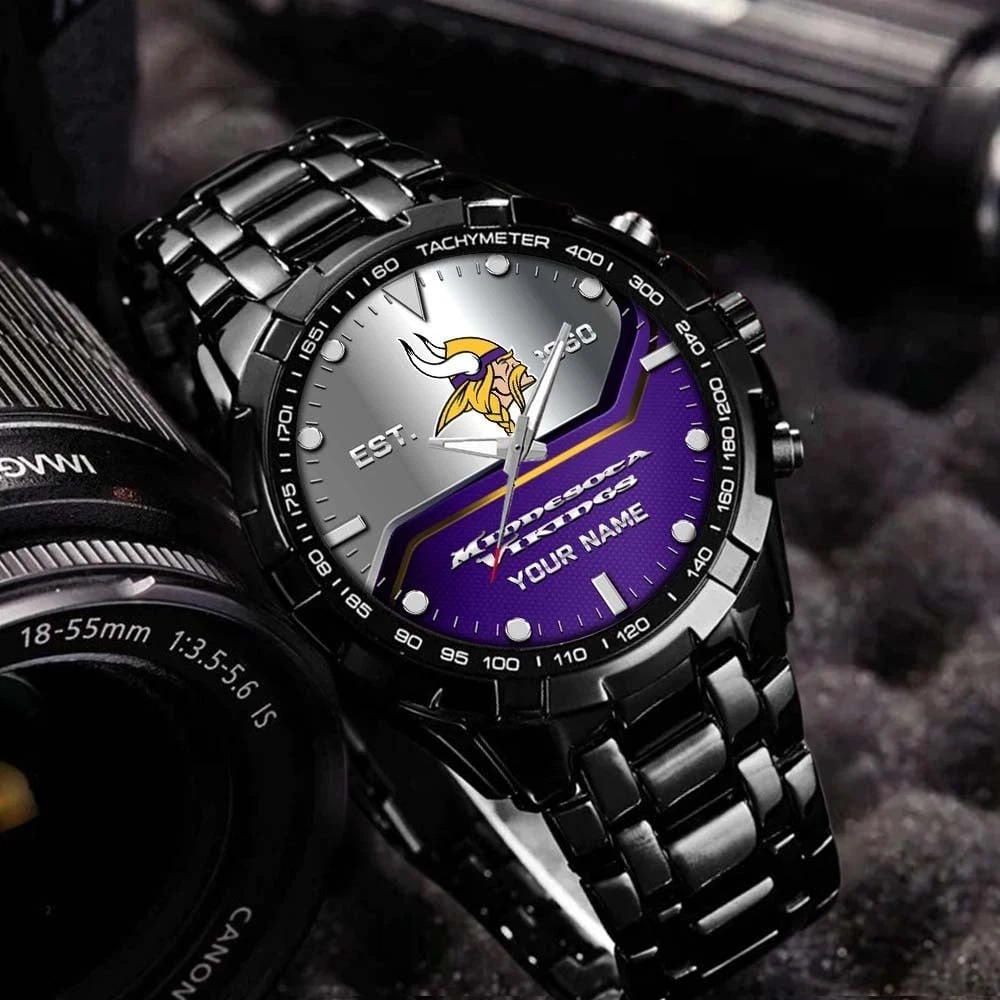 Personalized Minnesota Football Vikingss Team Alloy Men Quartz Watch Gift