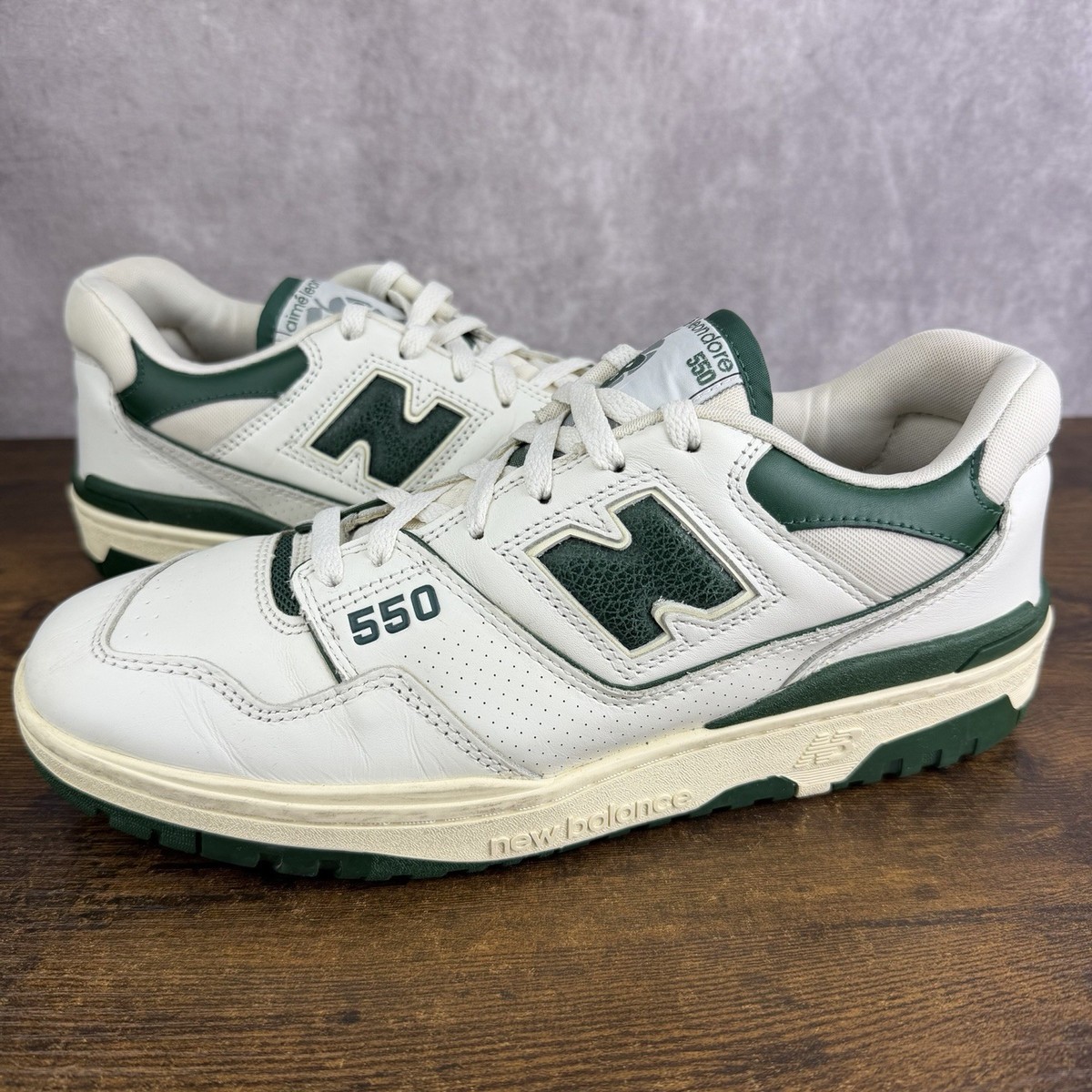 New Balance 550 x Aimé Leon Dore - Evergreen Sz 9.5 New Balance Aimé Leon Dore x 550 Evergreen for Sale  main image 4