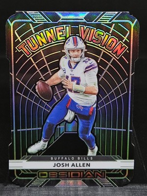 2020 Obsidian Josh Allen Tunnel Vision 017/35 SP Jersey # Buffalo Bills 