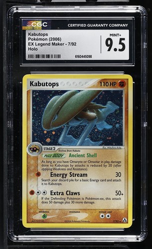 Kabutops graded CGC 9.5 for sale on eBay