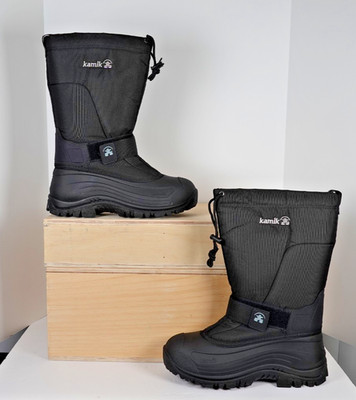 Kamik Men's GreenBay 4 Waterproof Insulated Winter Black Boots Mens Size 11