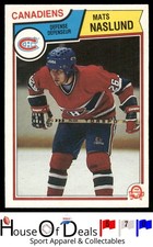 1983-84 O-Pee-Chee #193 Mats Naslund Montreal Canadiens Hockey Card Rookie RC