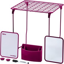 LockerMate 7-Piece Locker Organizer Kit, Includes 14.3D x 10W x 2H in, Pink