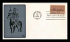 DR JIM STAMPS US COVER CHEROKEE STRIP FIRST DAY ISSUE SARZIN METALLIC CACHET