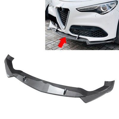Schwarzer Frontspoiler-Bodykit aus Carbonfaser für Alfa Romeo Stelvio