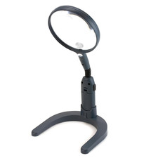Magnilamp LED Lighted 2X Hand Held or Hands Free Hobby Magnifier with Flexible