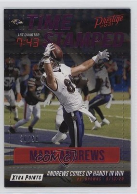 2021 Panini Prestige Time Stamped Xtra Points Pink 20/50 Mark Andrews 0z8z