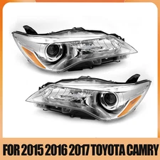 For 2015 2016 2017 Toyota Camry Left+Right Headlamps Head Light Pair Headlights
