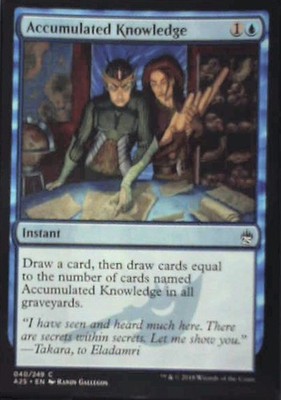 Accumulated Knowledge - Masters 25: #40, Magic: The Gathering Nm C304