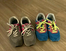2 Paar New Balance 574 mehrfarbig Damen Kinder Gr. 36 Paket gebraucht Sneaker