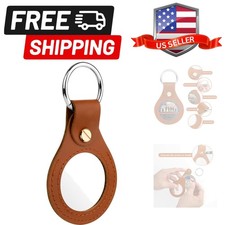 AA Medallion Coin Holder Keychain,Genuine Leather Standard Challenge Coin Sle...