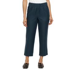 Banana Republic Women's Tapered Crop Pant, Navy, Small