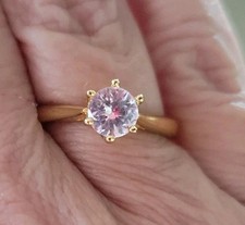 3Ct Round Lab-Created Diamond Solitaire Engagement Ring 14K Yellow Gold Plated