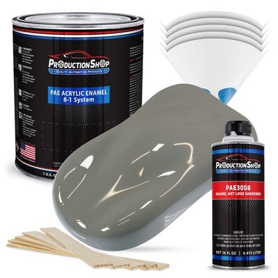 ProductionShop High Gloss Dove Gray Acrylic Enamel Gallon Kit, Auto Paint