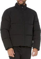 Amazon Essentials Men's Mock Neck Heavyweight Puffer Coat Size 6XL Black