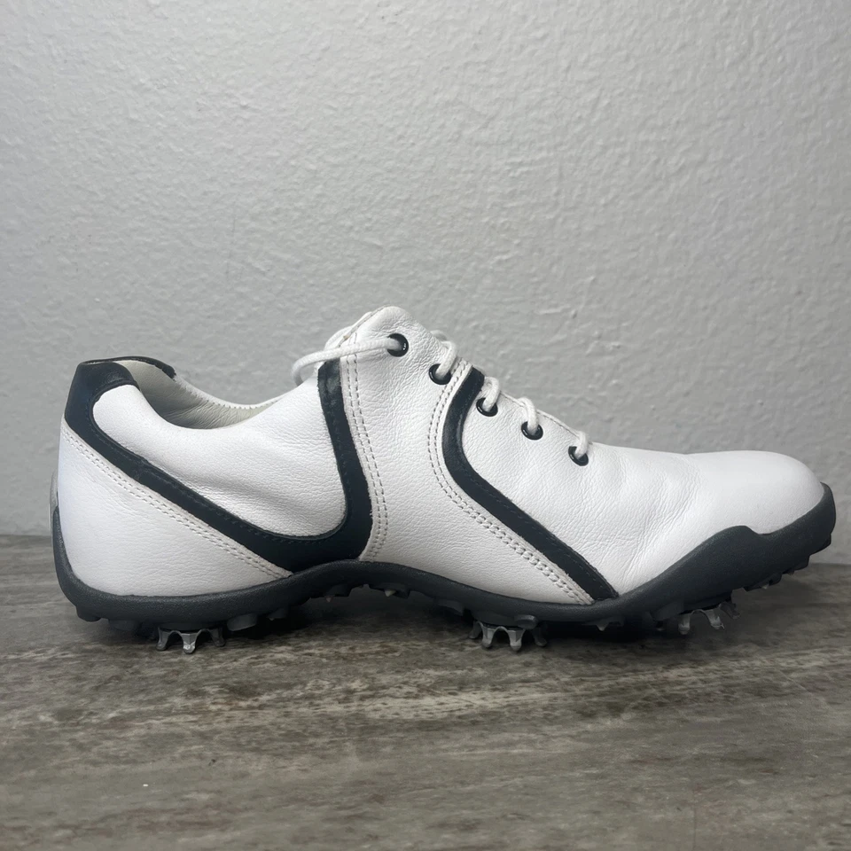 Zapatos de golf FootJoy LoPro Collection para mujer talla 7 1/2M cuero blanco 97107 Foto 4 de 4
