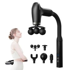 3 Head Massage Gun with Extension Handle, 12MM Massage Gun Deep Tissue, Back