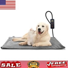 Electric Pet Heating Pad 6 Adjustable Temperature Dog Cat Heated Mats with Timer