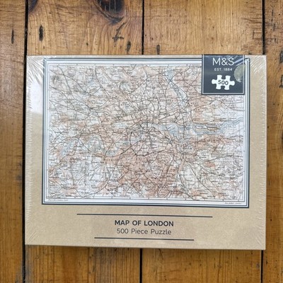 500 Teile M&S Puzzle, Karte von London Alter 8+ Größe 48 x 34 cm