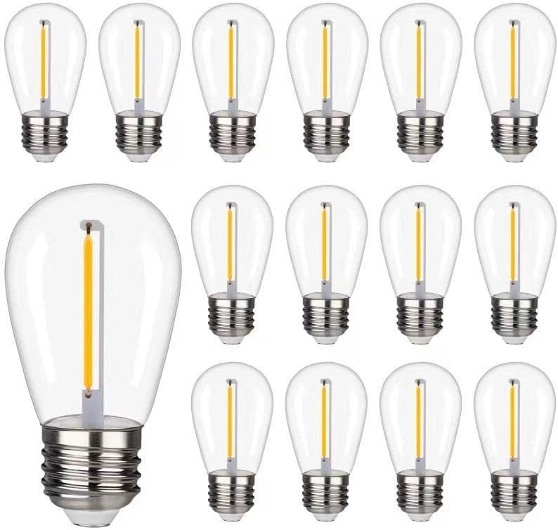 Outdoor String Lights Replacement E26 Base 15pack