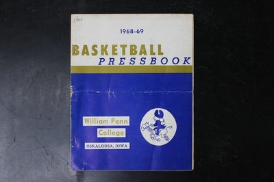 William Penn College Basketball Pressbook 1968-69 NCAA Iowa Vintage Hoops