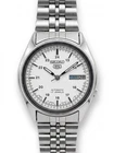 Vintage Seiko 5 Automatic White Dial 17 Jewels 7009-802L Men's Watch - 34mm