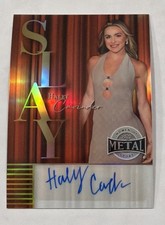HALEY CAVINDER 2025 LEAF METAL WOMEN OF SPORT SILVER PRIZM 3/4 SLAY AUTO