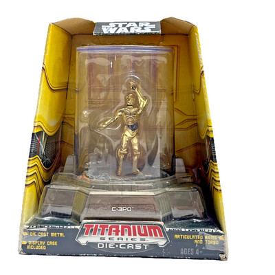 Vintage NOS Star Wars C-3PO Hasbro Titanium Series Action Figure 7'' 2006