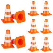 50 Pcs Mini Traffic Cones Road Street Signs Construction Educational Toy