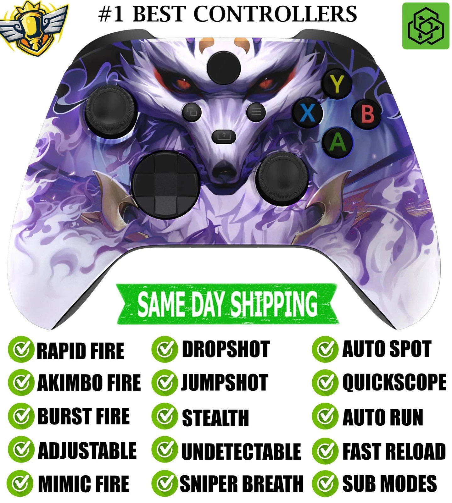 9 Taled Fox Silent Modz Rapid Fire Modded Controller for Xbox Series X ...