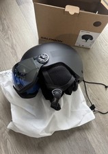 Salomon ORKA  Skihelm mit Visor Schwarz black...