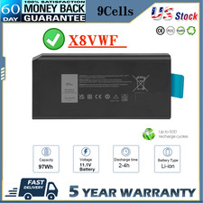   X8VWF Laptop Battery For Dell Latitude 14 Rugged 5404 5414 E5404 7404 7414 97Wh