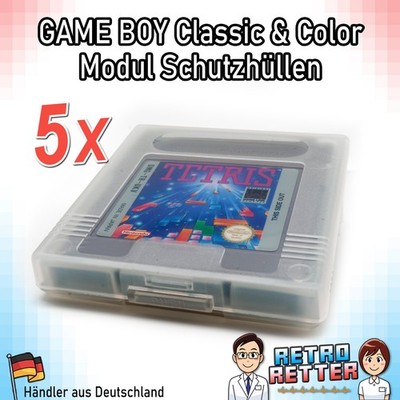 5x GameBoy Spiele Modul Schutz Hüllen - Classic Color GBC Cartridge Cover Case