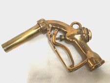 Antique Plated No 782 Buckeye Heavy Gas Pump Nozzle Handle Works Usa