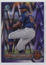 2022 Bowman Chrome Prospects Purple RayWave Refractor /250 Robert Dominguez 0q3