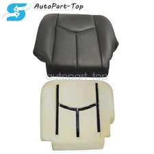 For 03-06 Chevy Silverado 1500 2500HD Driver Seat Cover & Foam Cushion Dark Gray