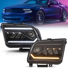 Vland Led Projector Headlights For Ford Mustang 2005-2009 Wstart Up Animation Vland Led Projector Headlights For Ford Mustang 2005-2009 Wstart Up Animation