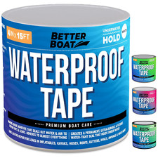 White Waterproof Tape for Leaks, Heavy Duty Marine Grade Sealant, 15 Ft X 4 In,