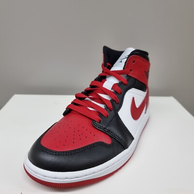 靴 Nike Air Jordan 1 Mid \"Bred Toe\" 27cm Air Jordan 1 Mid 'Bred Toe' 554724-079