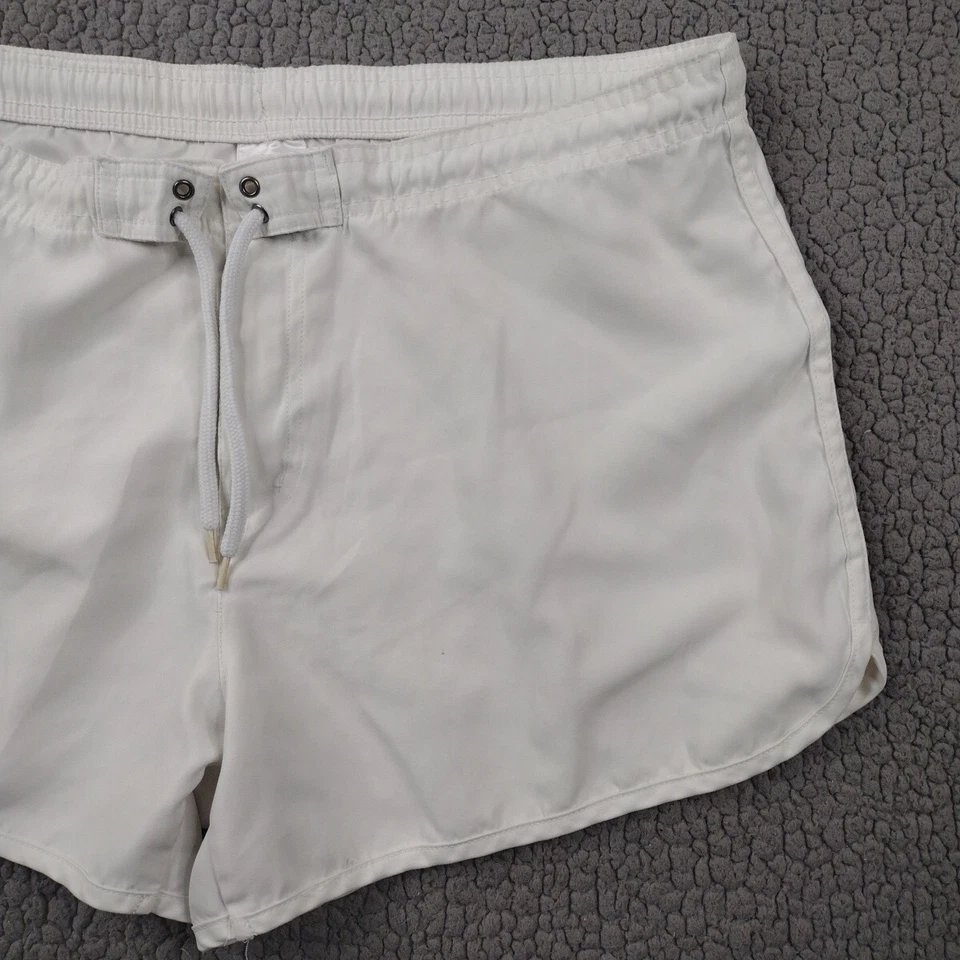 Shorts Catalina Feminino Grande 12-14 Branco Puxador Elástico Resíduos Jogger - Imagem 3 de 4