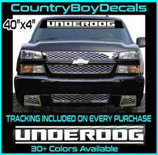 Underdog 42 Vinyl Decal Sticker Diesel Truck Turbo Boost Lowered Lifted Hated