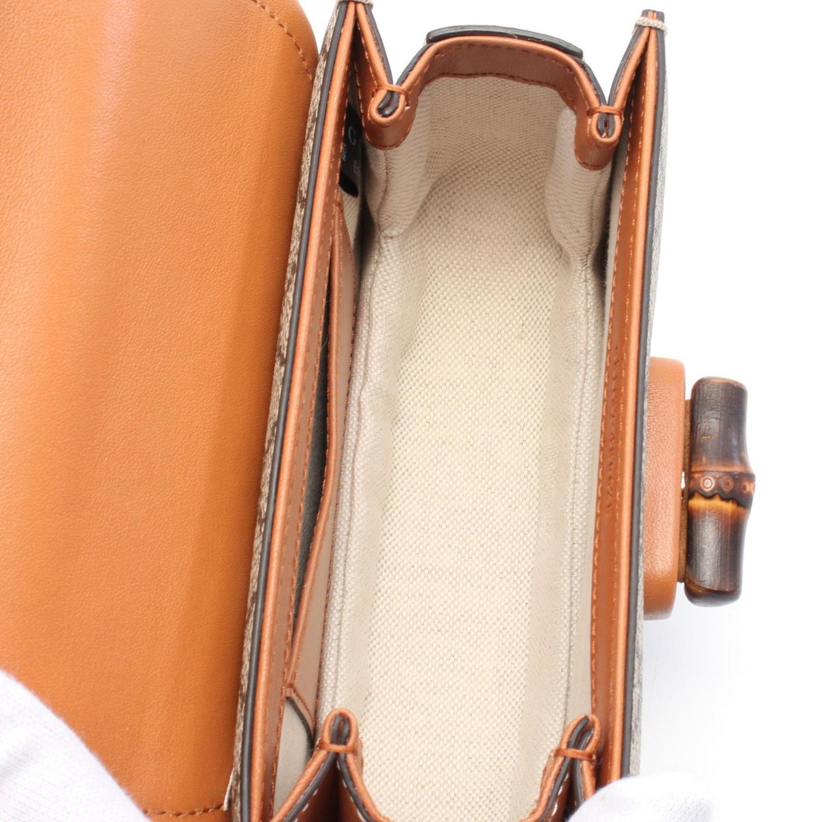 GUCCI Bamboo 1947 Mini Belt Waist bum bag 681137 canvas