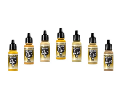 Alle Gelb / Beige / Elfenbeintöne - Hochwertige Vallejo Model-Air Farben