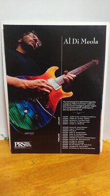 AL DIMEOLA TOUR DATES PROMO PRS GUITARS 2010 11 X 8.5